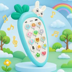 Carrot Musical Mobile Cordless Smart Phone Toy for Kids with Smart Light
