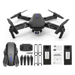 E88 Drone with 1080P Camera 2 Batteries One Key Take Off Land Altitude Hold Automatic Avoidance Obstacles 360° Flip with Aerial Photography Drone
